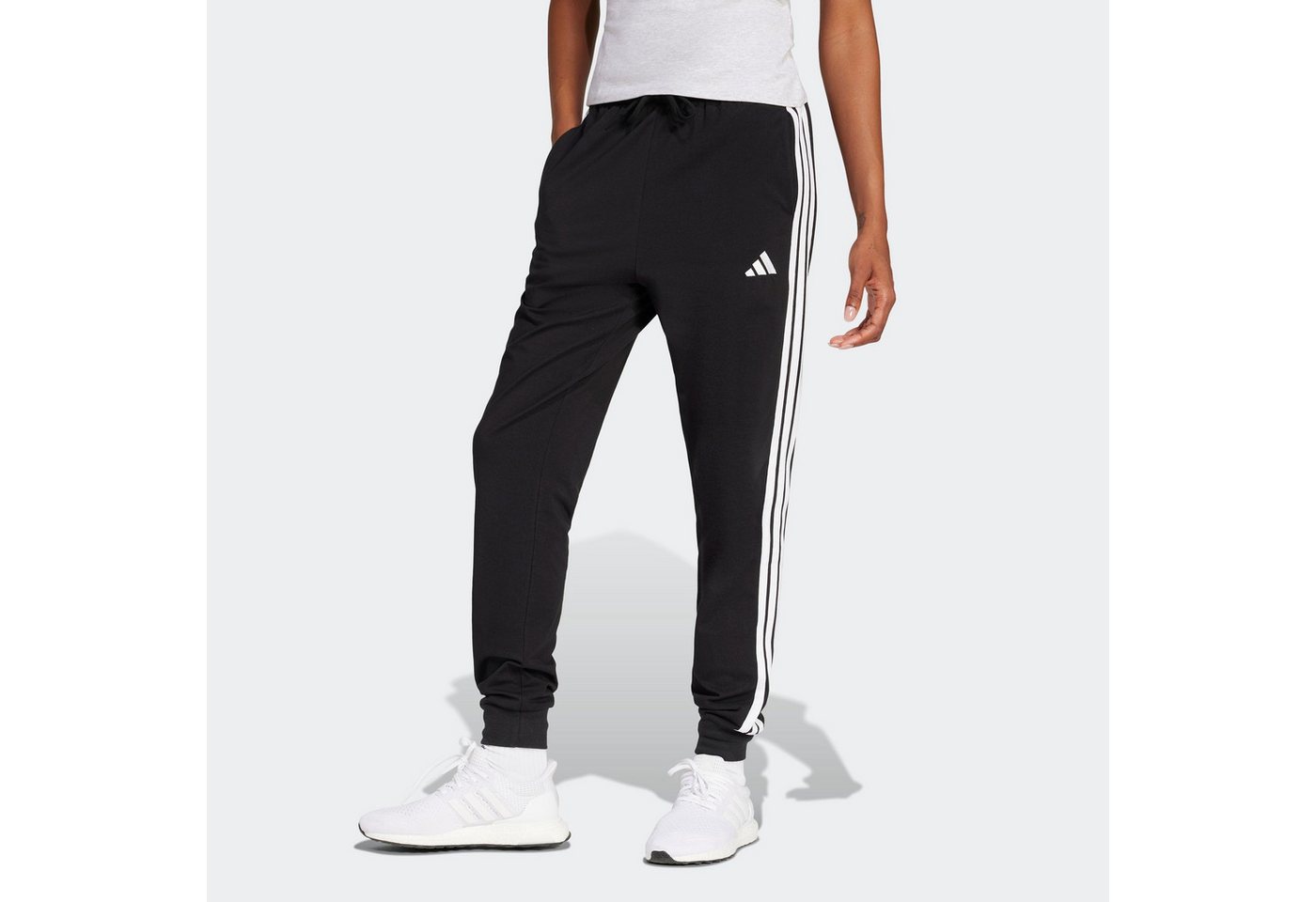adidas Sportswear Sporthose W 3S SJ JOGGER aus Baumwolle und Elasthan, mit Kordelverschluss Bild 5
