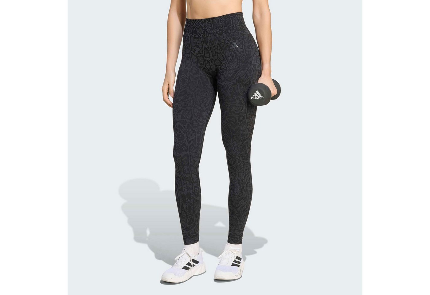 adidas Performance Trainingstights WORKOUT ESSENTIALS LEGGINGS, KOMPLETTE LÄNGE, KNIT SNAKE mit nahtloser Konstruktion, aus Stretch-Material, Full-Length-Schnitt Bild 2