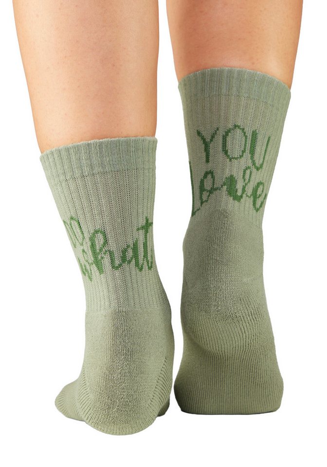 H.I.S Tennissocken Damen Sportsocken daily socks (Packung, 7-Paar, Gr.35-38 bis 39-42) mit Fußfrottee und ansprechenden Schriftzügen Bild 3