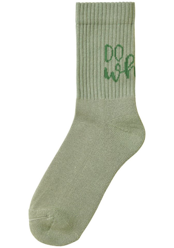 H.I.S Tennissocken Damen Sportsocken daily socks (Packung, 7-Paar, Gr.35-38 bis 39-42) mit Fußfrottee und ansprechenden Schriftzügen Bild 5