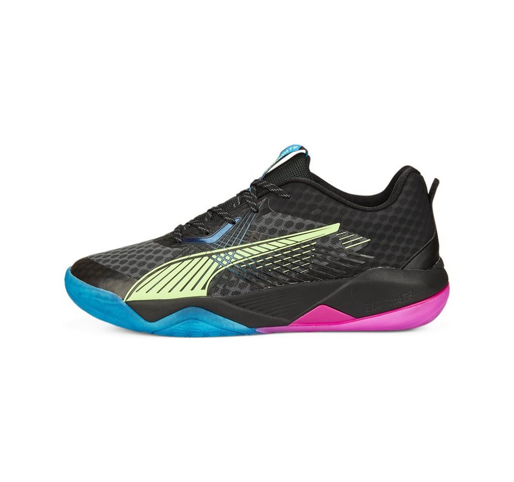 PUMA Hallen-Indoorschuhe Eliminate Power Nitro II schwarz/bunt Herren Badmintonschuh Bild 5