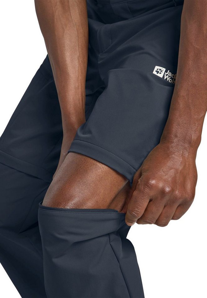 Jack Wolfskin Trekkinghose Wanderhose Pico Trail Zip Off Pant (wasserabweisend, windabweisend)
