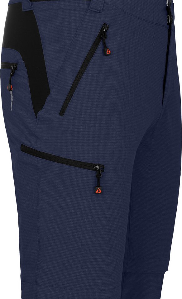 Bergson Outdoorhose PATTI Zipp-OFF Herren Outdoorhose & Radhose, robust, elastisch, Normalgrößen, peacoa