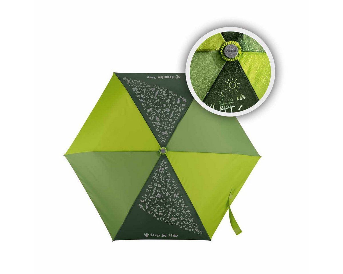 Step by Step Schulranzen Regenschirm Magic Rain EFFECT Lime (1 Stück), Doppler Schirm, Ø 100 cm, Regenschutz Bild 3