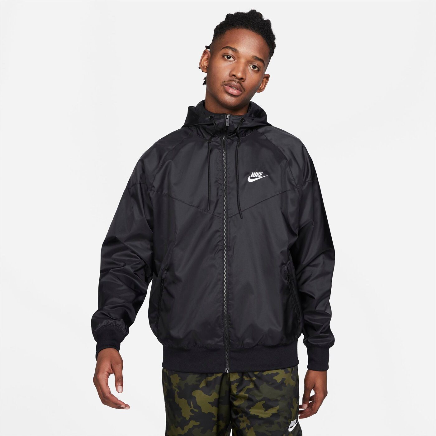 Nike Laufjacke M NK WVN LND WR HD JKT BLACK/DK SMOKE GREY Bild 2