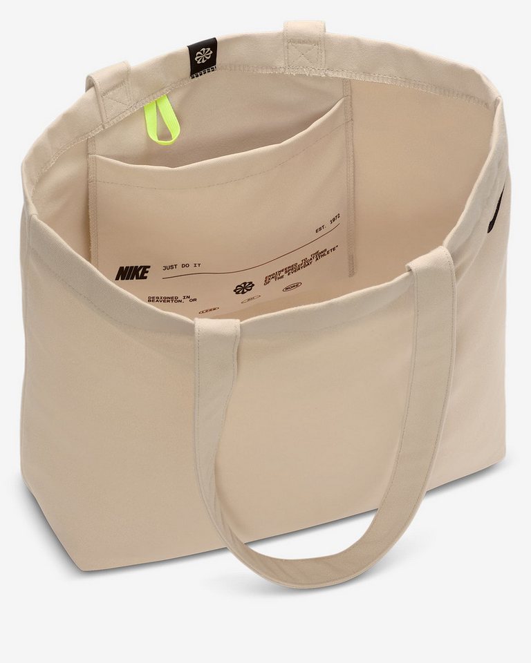 Nike Freizeitrucksack NK HERITAGE TOTE 2.0 OATMEAL/VOLT/BLACK Bild 5