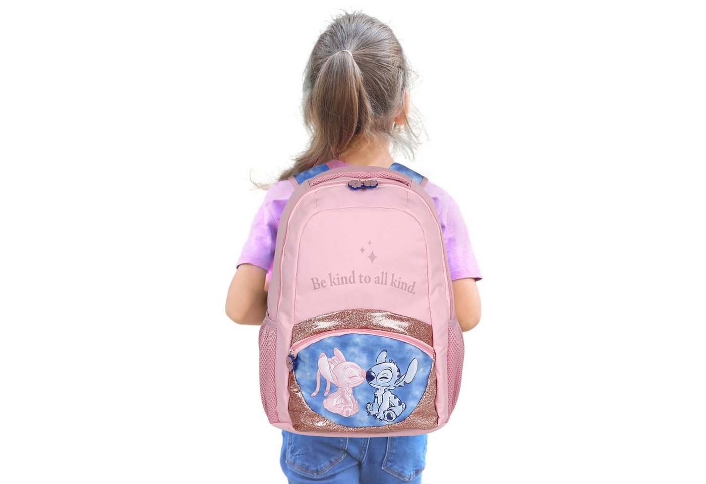 Disney Schulrucksack DISNEY Stitch Schulrucksack für Mädchen, mit Laptopfach, 41x30x15cm Bild 4