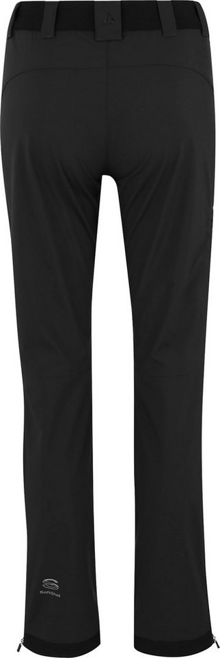 Bergson Outdoorhose TESSE COMFORT Damen Softshellhose, winddicht, strapazierfähig, Kurzgrößen, schwarz Bild 2