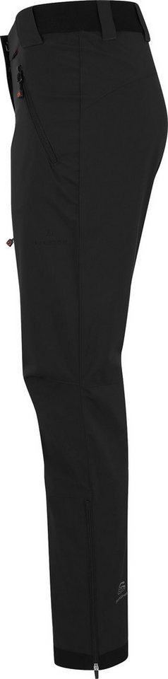 Bergson Outdoorhose TESSE COMFORT Damen Softshellhose, winddicht, strapazierfähig, Kurzgrößen, schwarz Bild 3