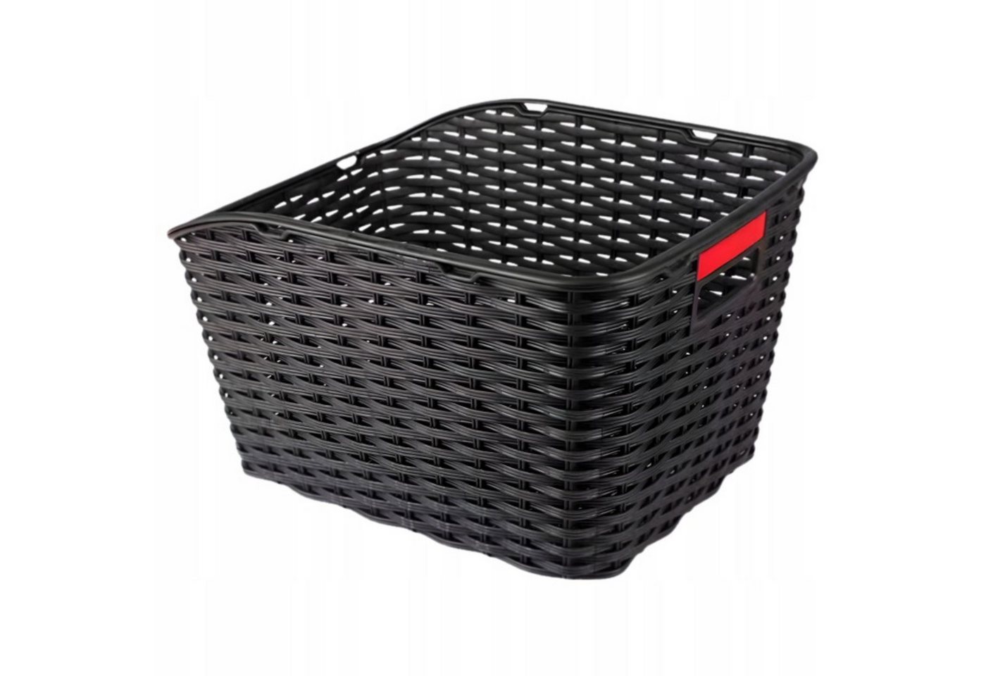 Festivalartikel Fahrradkorb Fahrradkorb Gepäckträger Hinten Schwarz Korb mit Reflektor Groß (1-tlg) Bild 4
