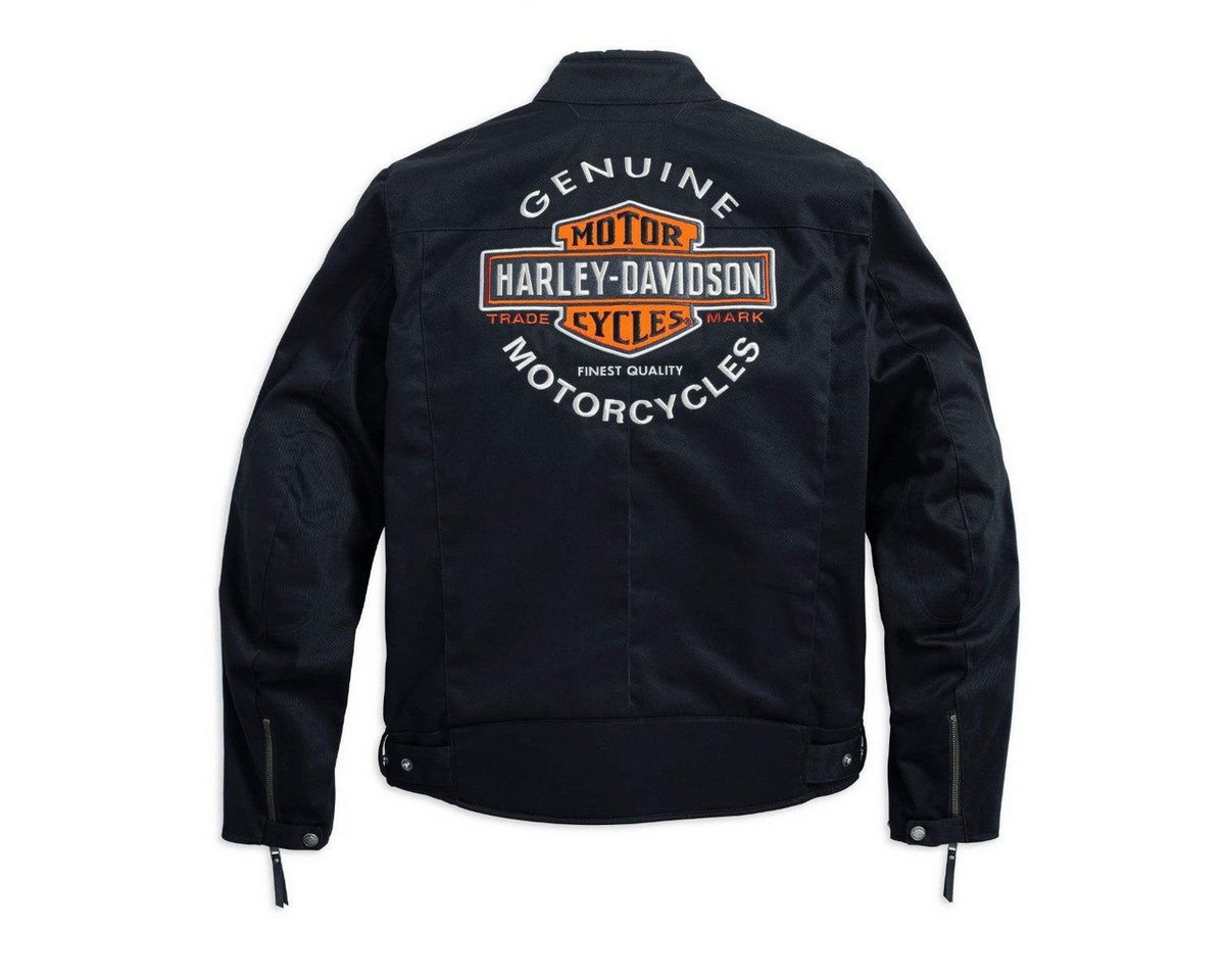 HARLEY-DAVIDSON Motorradjacke Herren Biker Funktionsjacke Rally Riding 98163-17EM mit Protektoren Herausnehmbare Protektoren an Ellbogen und Schultern