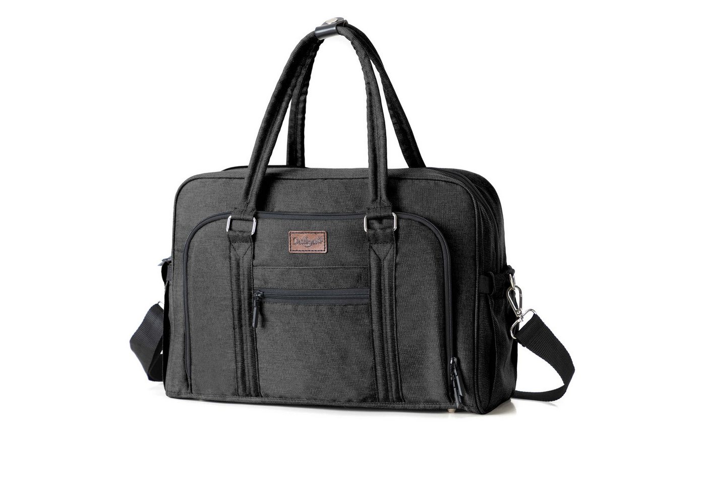 Daliya® Wickeltasche ALPINO PURE Tasche mit praktischen Funktionen, inkl. Wickelunterlage (3-tlg., Schulterriemen mit Karabiner, gepolsterte Wickelunterlage, Wickeltasche), Wickeltasche mit 17 Fächern, Thermo-Fächern und Trolley-Funktion