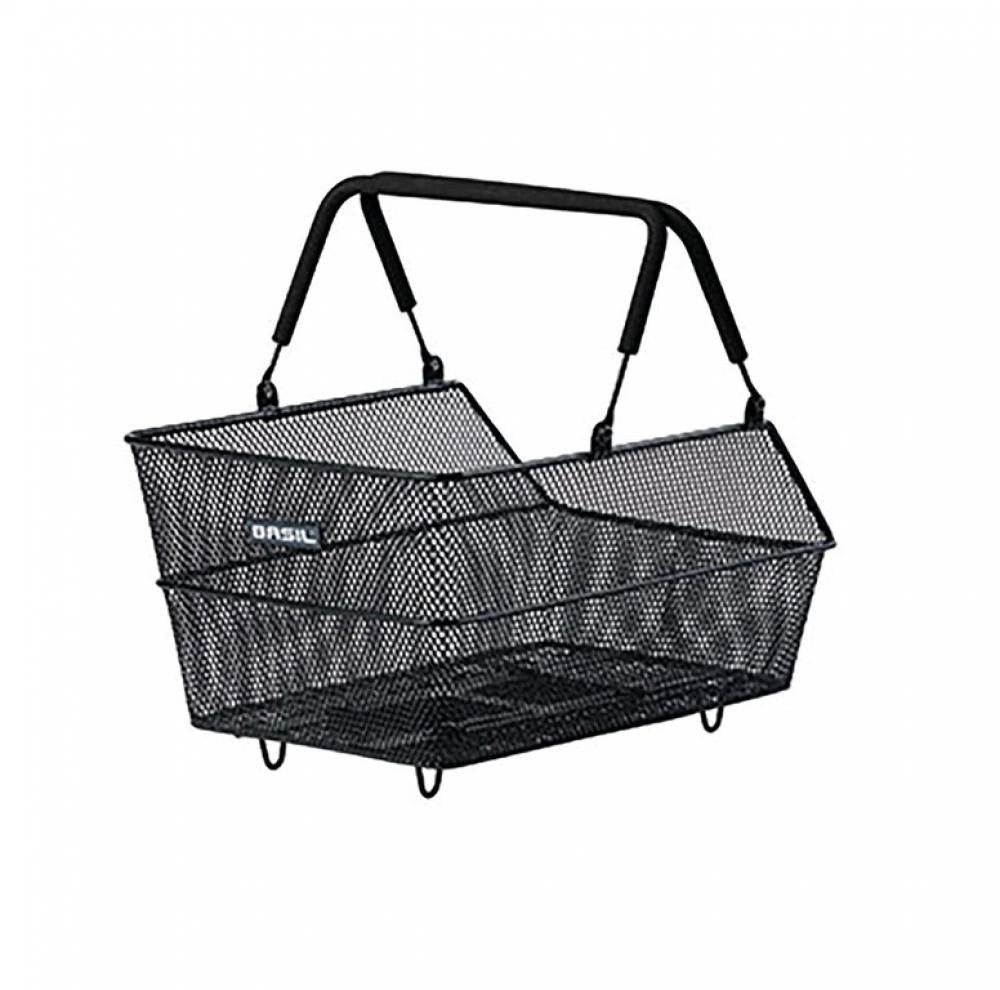 Basil Fahrradkorb Basil Cento S MIK - feinmaschiger Stahl-Hinterradkorb mit MIK-Adapterp