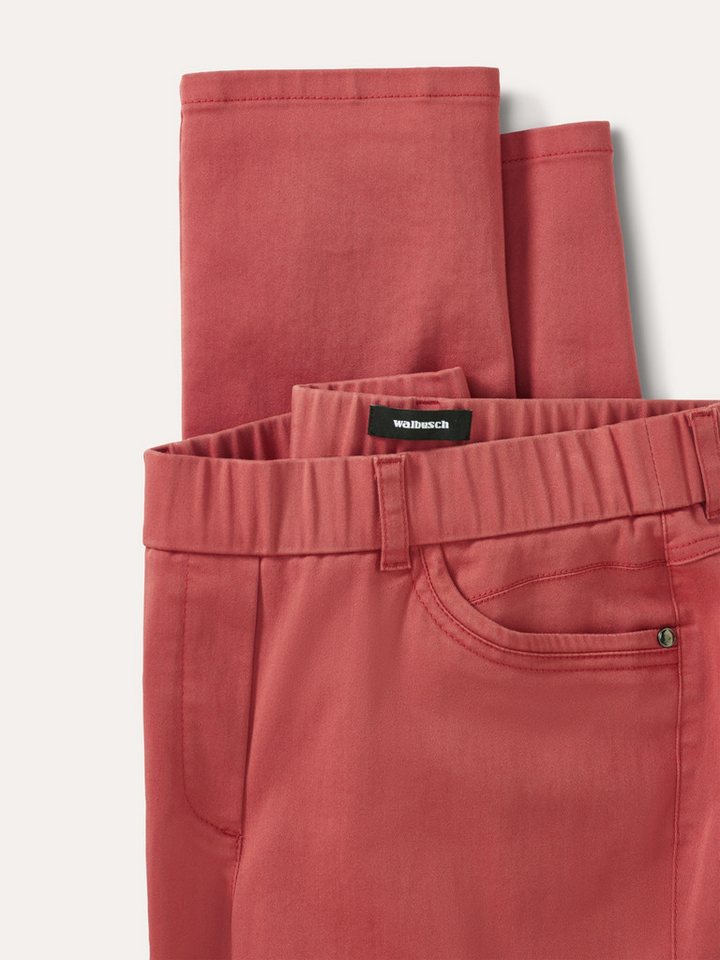Walbusch Thermohose Damen Thermo-Extraglatt Baumwollhose Regular Fit Thermohose mit Jerseyfutter, bügelfrei, Schlupfform, Kurzgröße Bild 3