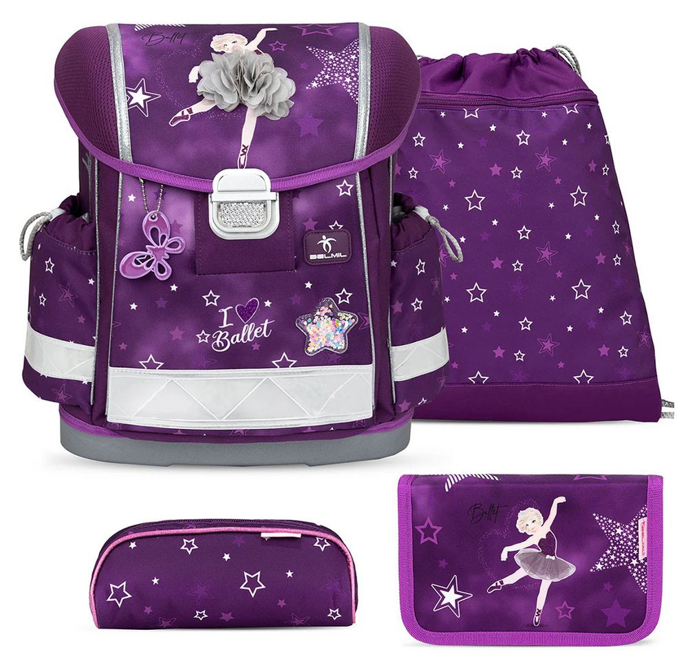 Belmil Schulranzen Set Classy 10-teilig 2026 Mädchen Ballerina Prima Star Bild 4