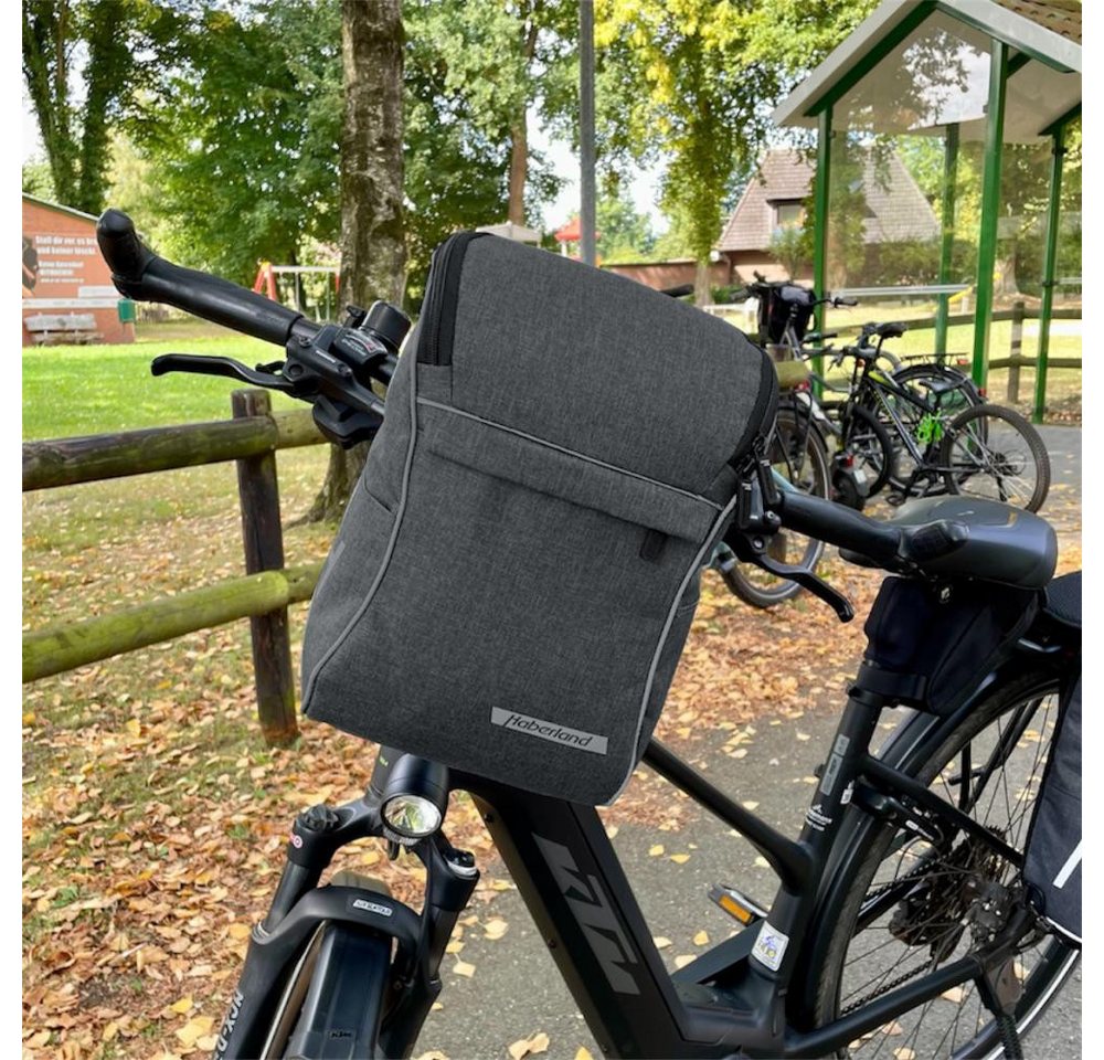 Haberland Fahrradtasche Haberland Lenkertasche Slingbag für KLICKfix anthrazit/reflex - prakti Bild 2