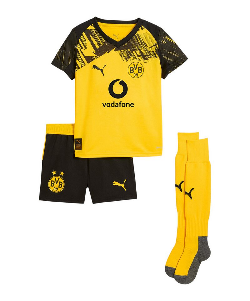 PUMA Fußballtrikot PUMA Borussia Dortmund Trikot Set Home Kids Teamsport