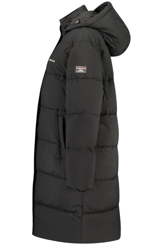 GUESS JEANS Outdoorjacke Damen Thermojacke Schwarz mit Kapuze und Taschen - Stylisch & Warm