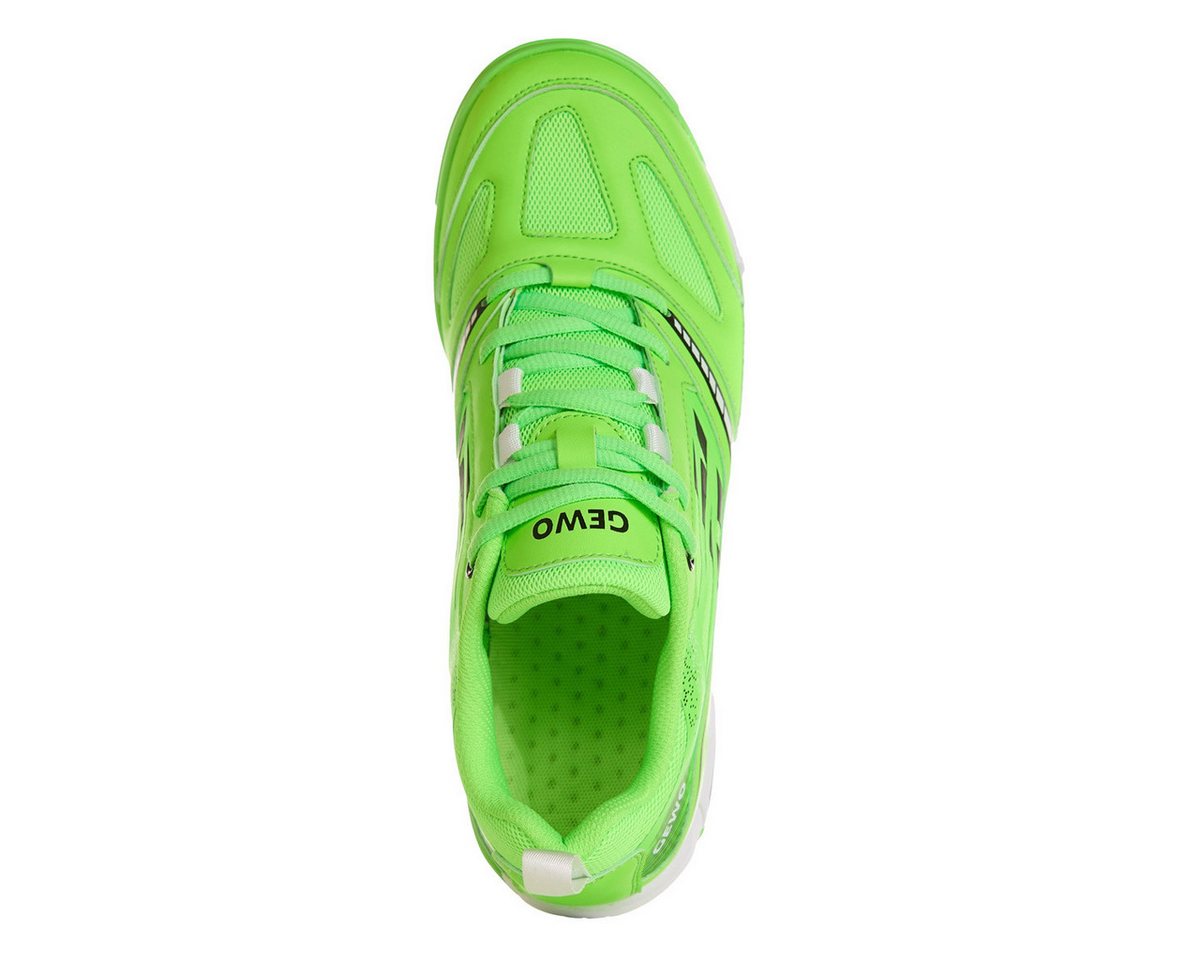 Gewo Tischtennis Schuh Flex Force Pro, Indoor Hallenschuh, lime-schwarz Trainingsschuh Tischtennis Schuhe Herren Damen Bild 4