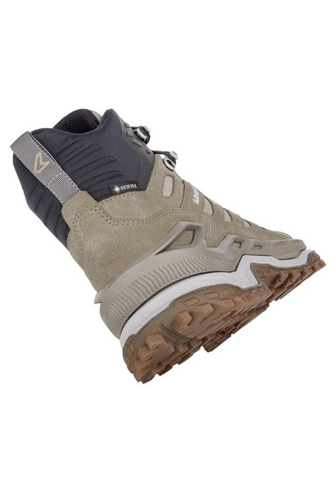 Lowa Innovo Mid GTX (All-Terrain, Veloursleder, wasserdicht) braun/grau Wanderschuh