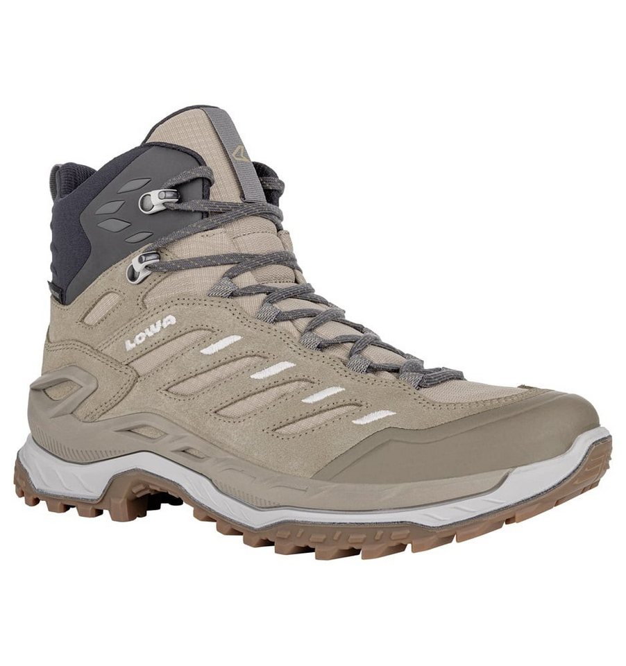 Lowa Innovo Mid GTX (All-Terrain, Veloursleder, wasserdicht) braun/grau Wanderschuh Bild 2