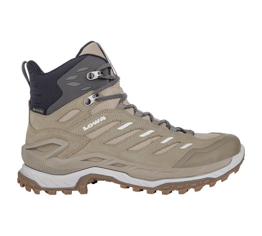 Lowa Innovo Mid GTX (All-Terrain, Veloursleder, wasserdicht) braun/grau Wanderschuh Bild 4