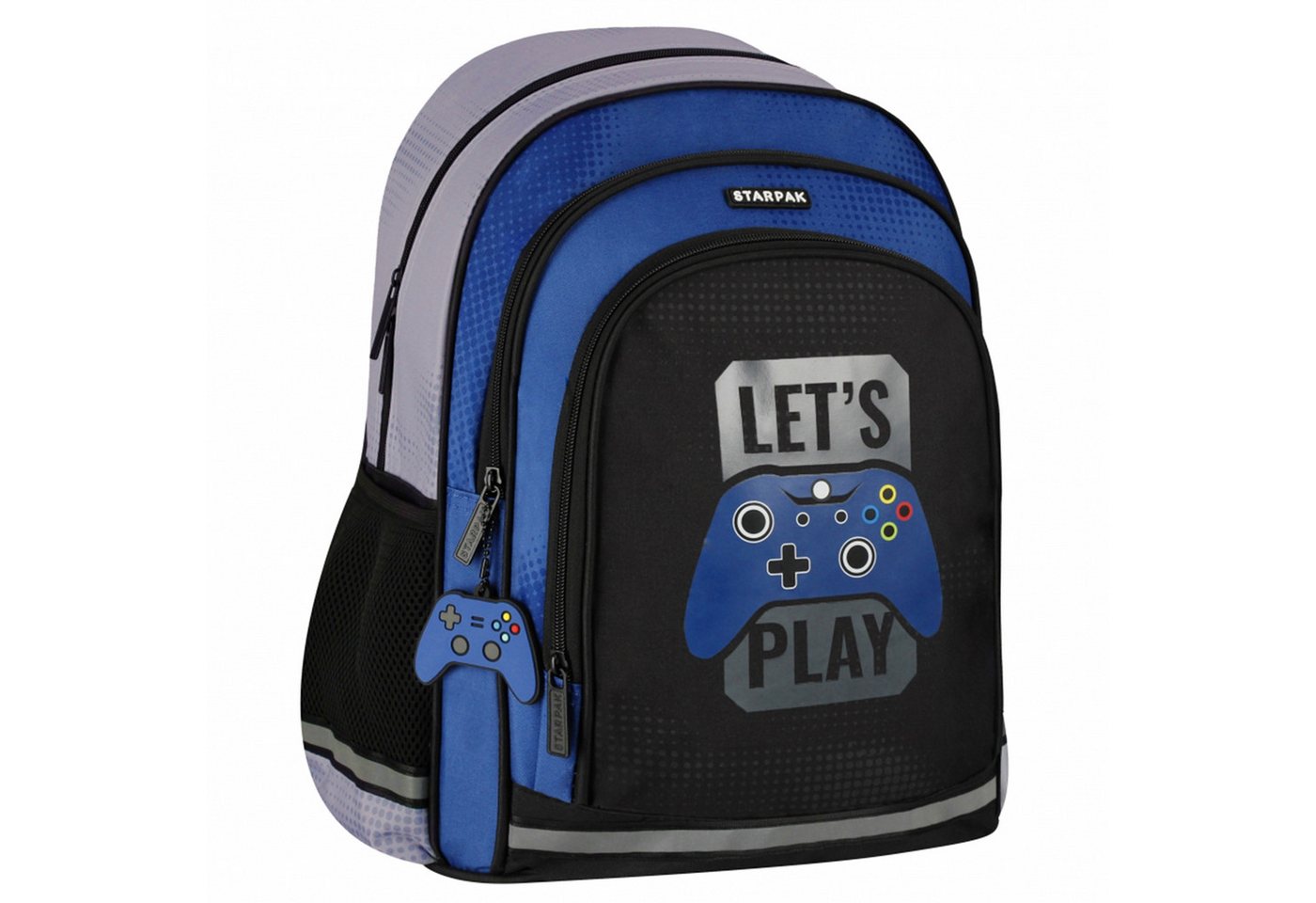 Let's Play Schulrucksack Let's Play Jugendrucksack, Schulrucksack 40x29x20 cm, gepolstert