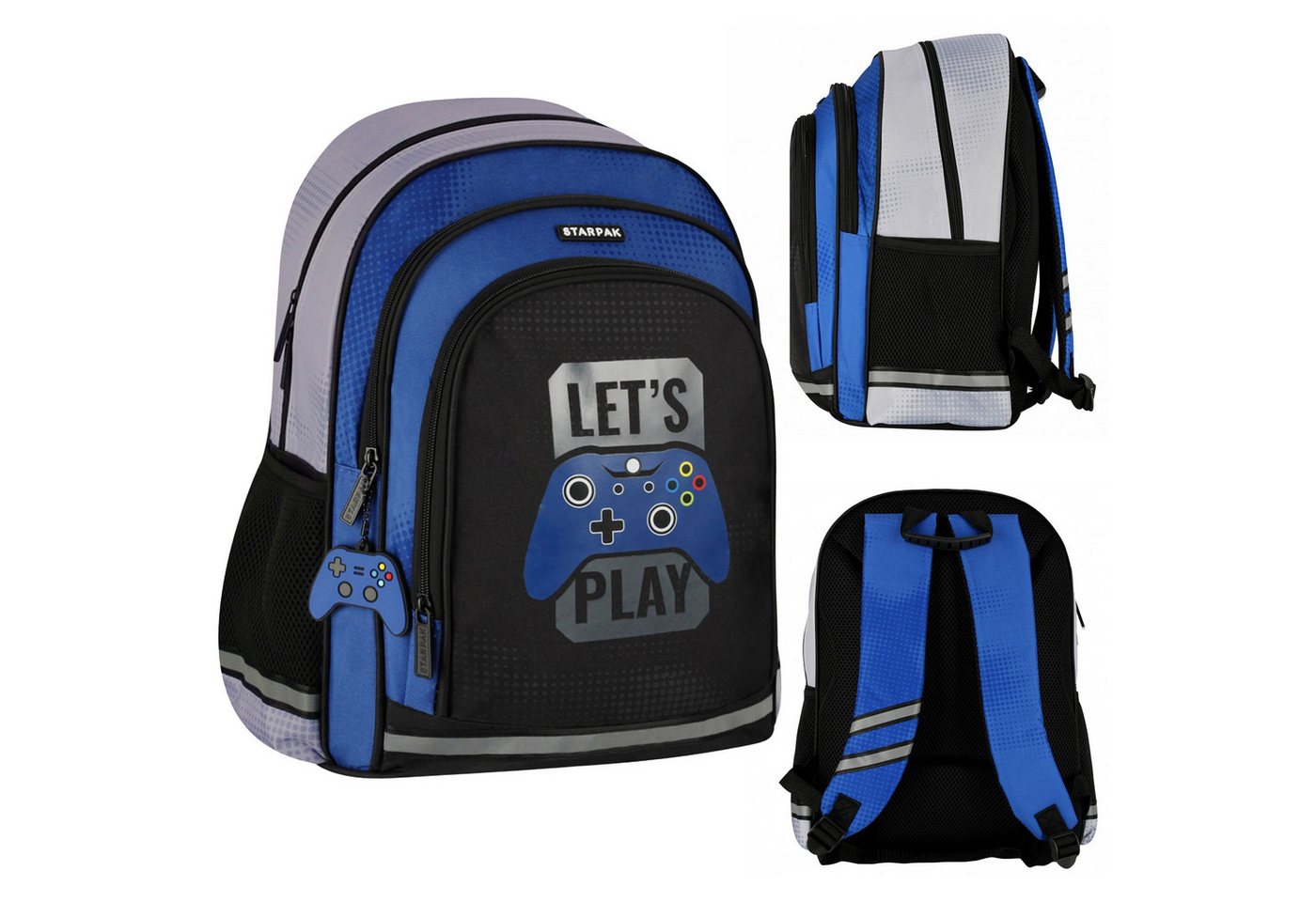 Let's Play Schulrucksack Let's Play Jugendrucksack, Schulrucksack 40x29x20 cm, gepolstert Bild 3