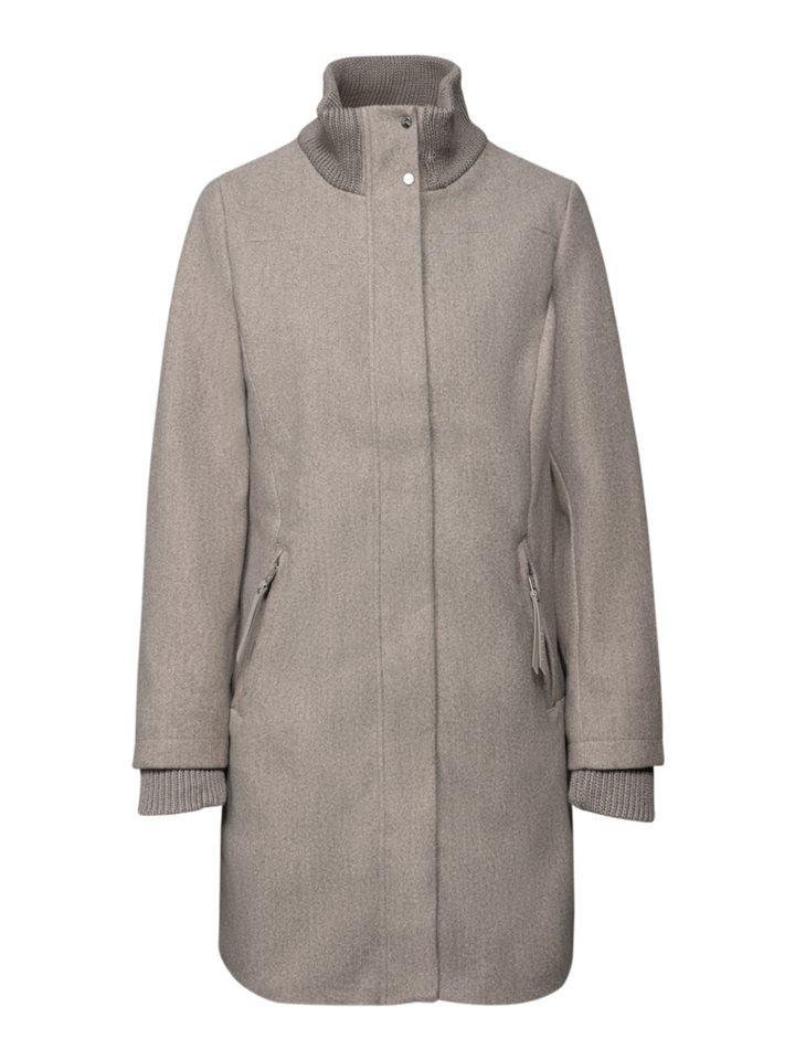 STREET ONE Outdoorjacke grau,Outdoor,Polyester,Unifarben,Stehkragen,Lang,Regular Fit