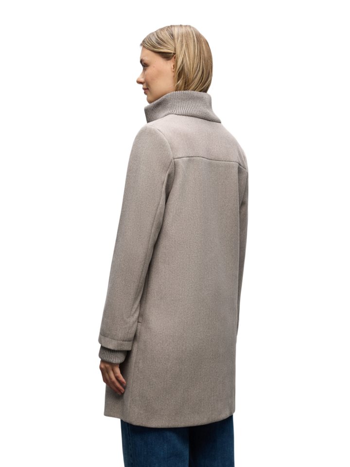 STREET ONE Outdoorjacke grau,Outdoor,Polyester,Unifarben,Stehkragen,Lang,Regular Fit Bild 3