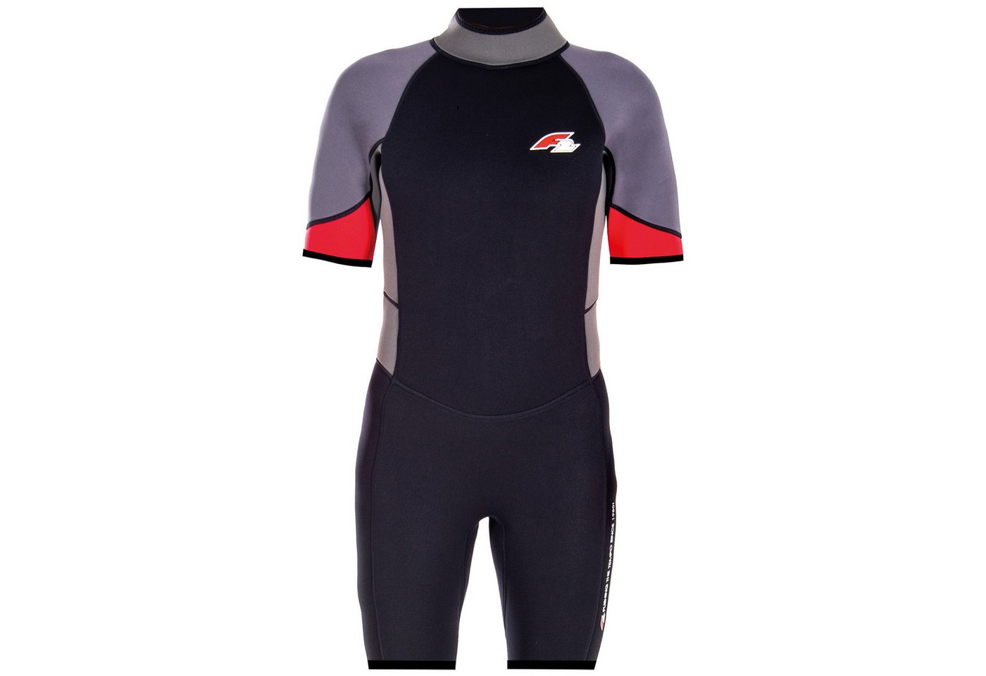 F2 Neoprenanzug F2 Herren Neopren Anzug Rebel - Shorty 3/2 mm XS Rot