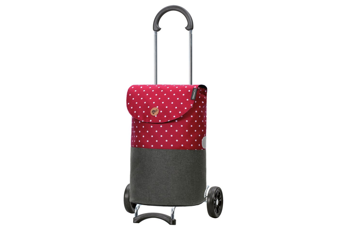 Andersen Einkaufstrolley Scala Shopper Duko rot, belastbar bis 40kg, wasserabweisend Bild 2