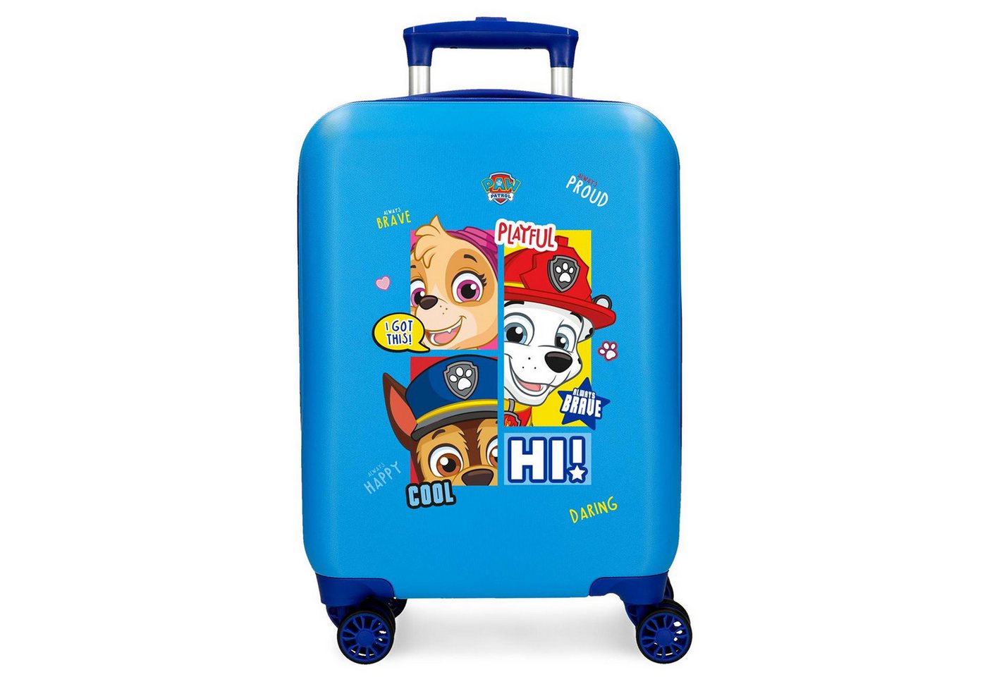 PAW PATROL Kinderkoffer Paw Patrol Trolley 50 cm – Hartschalenkoffer mit 360° Rollen, Schloss, Qualitätsware, Leicht, ABS-Hartschale, 4 Rollen 360° Bild 3
