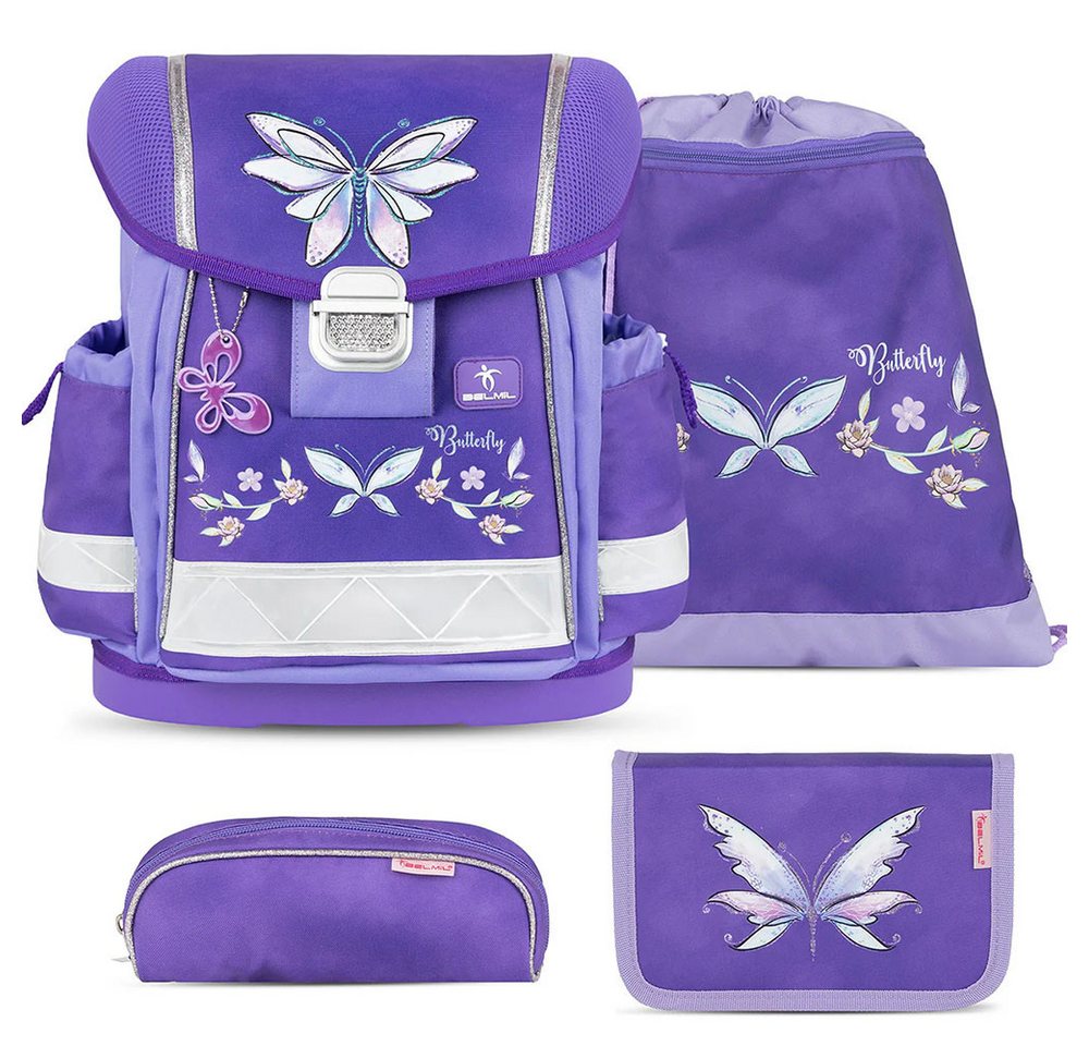 Belmil Schulranzen Set Classy 10-teilig 2026 Mädchen Starlight Wings Butterfly Bild 5