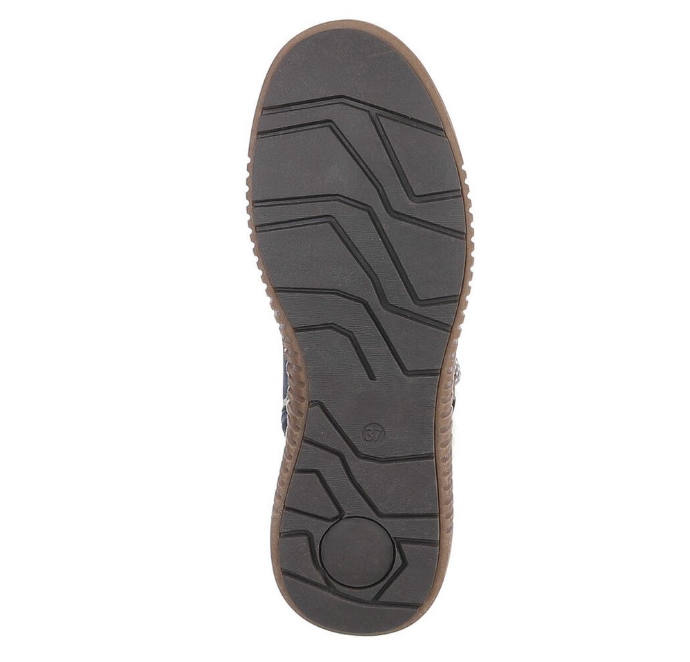 Ital-Design Damen Winterboots mit Futter und robuster Schnürung Snowboots (90827577) Flach Plateaustiefeletten in Beige Bild 5