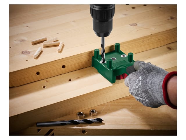 PARKSIDE® Bohrschablonen-Set / Bohr- und Dübel-Set