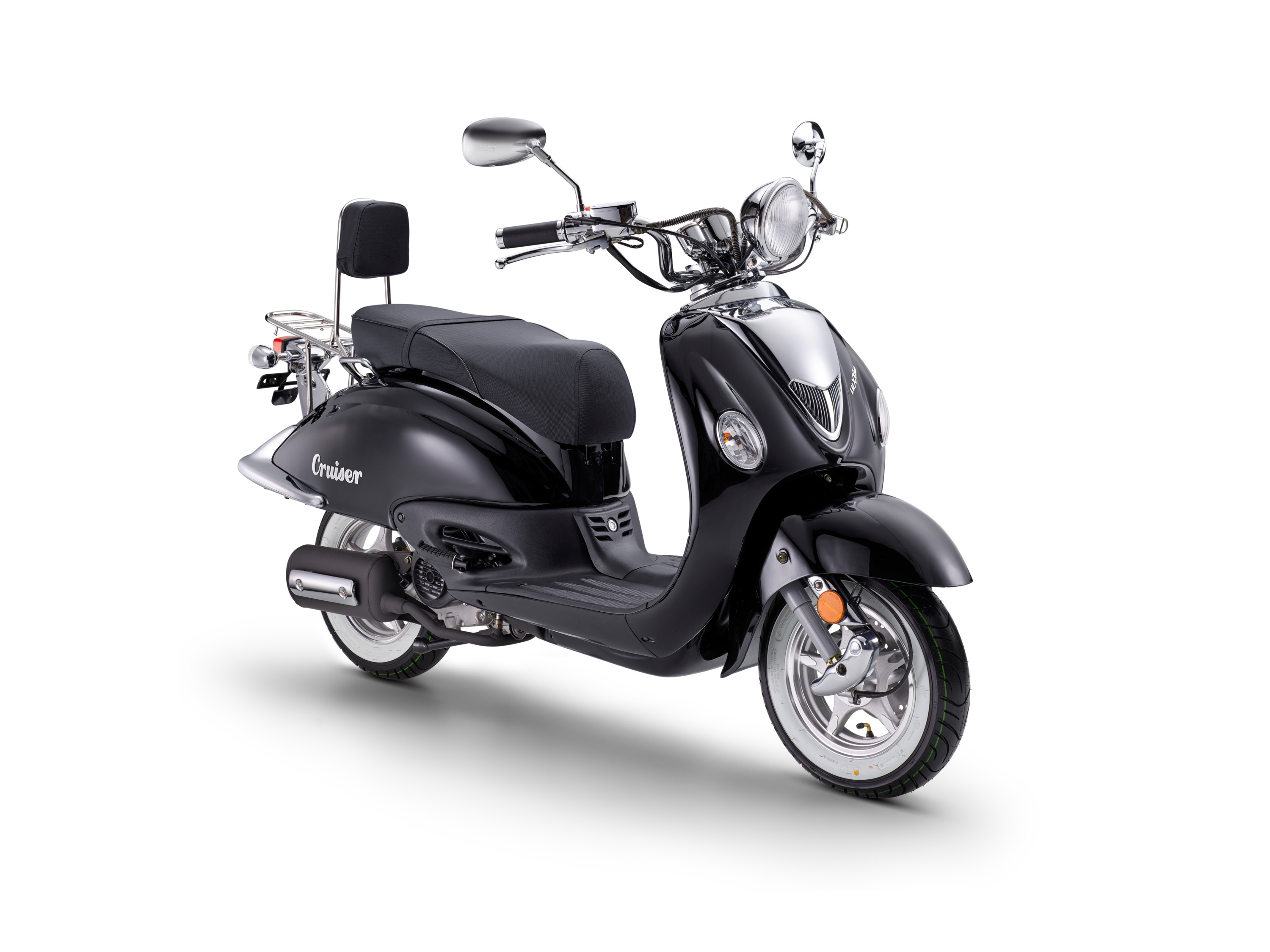 LUXXON Motorroller »Cruiser 50«, 50ccm, 45km/h (schwarz)