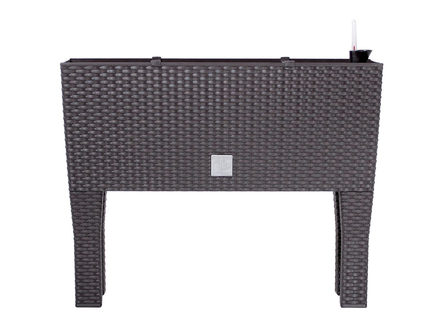 PROSPERPLAST Blumenkasten mit Bewässerungseinsatz in Rattan-Optik ""Rato Case High"" (umber, B 80 x H 62 x T 33 cm)