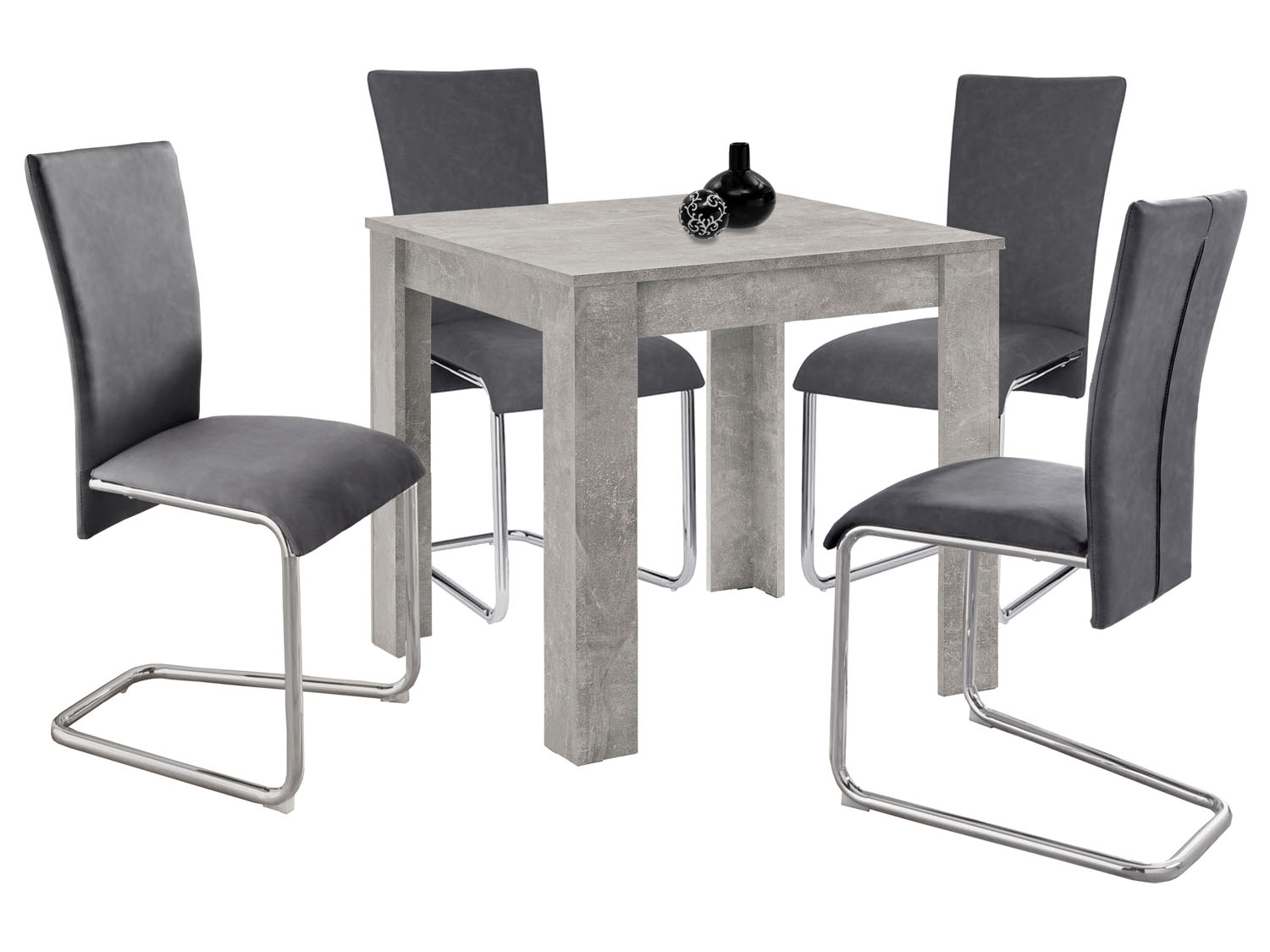 BYLIVING Esstisch Nepal (Beton, 80x80cm)