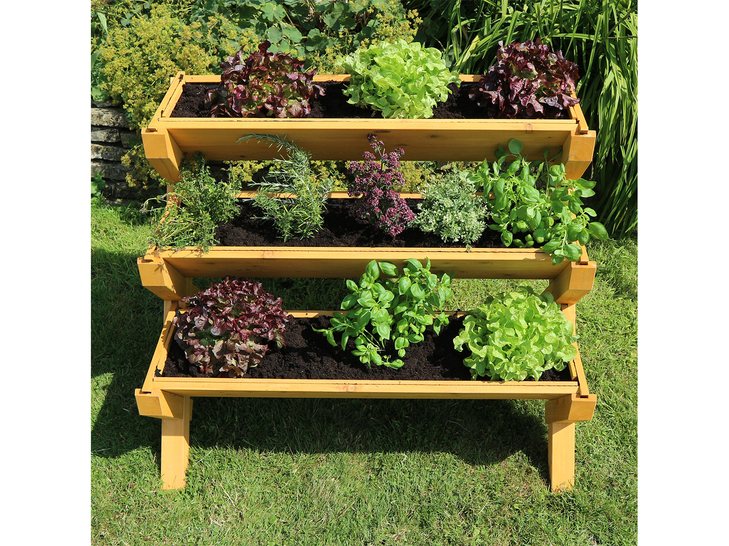 HABAU Hochbeet »Trio«, aus Lärchenholz, L 110 x B 74 x H 89 cm Bild 2