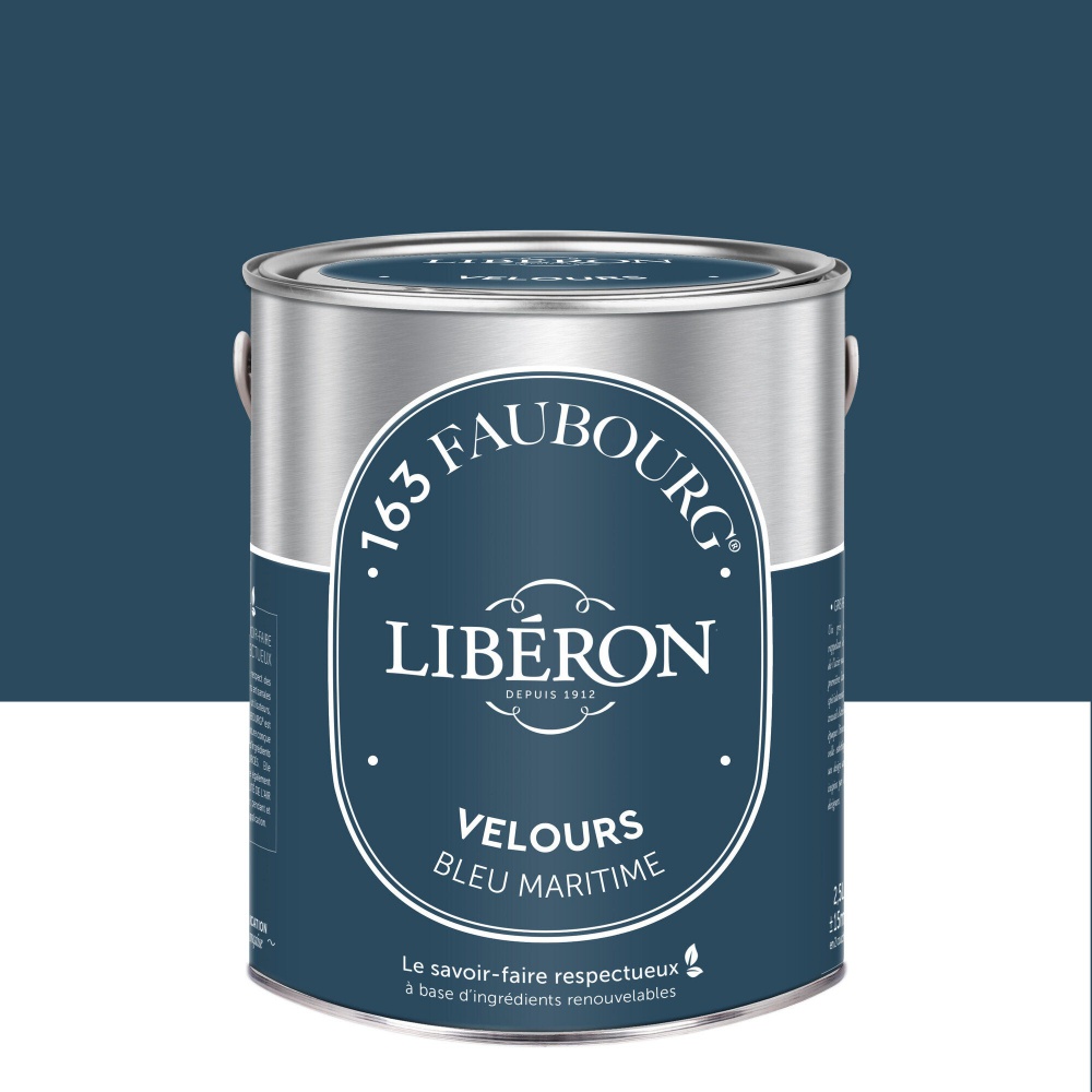 Mehrflächiger Maritimer Blaulack 163 Faubourg Libéron Samt 2,5 L Liberon