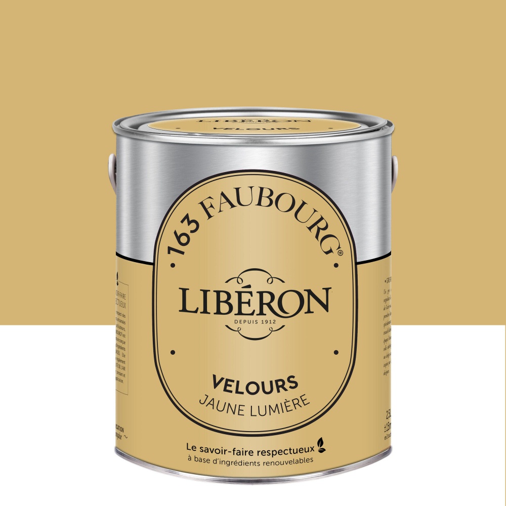 Hellgelbe Mehrflächenfarbe 163 Faubourg Libéron Samt 2,5 L Liberon