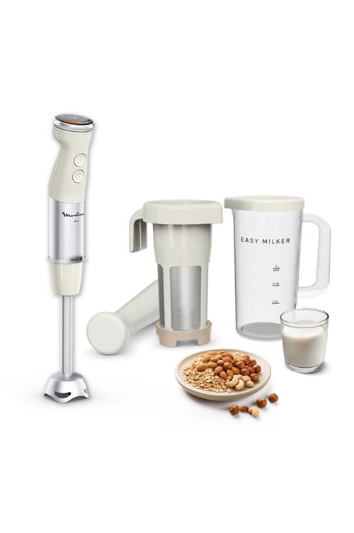 Moulinex Easy Milker & Quickchef+, Pflanzliche Milchzubereiter + Mixfuß, Vd70pae0