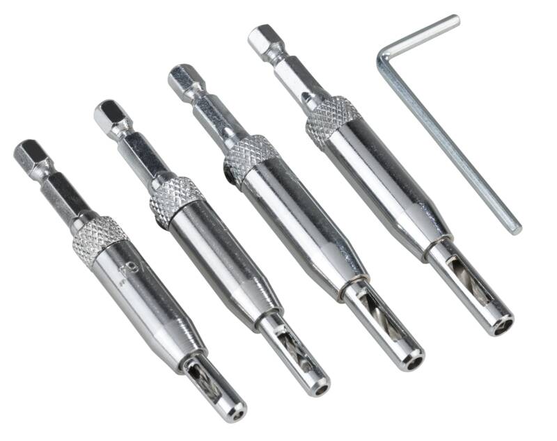 Westfalia Türscharnierbohrer-set, 5-teilig