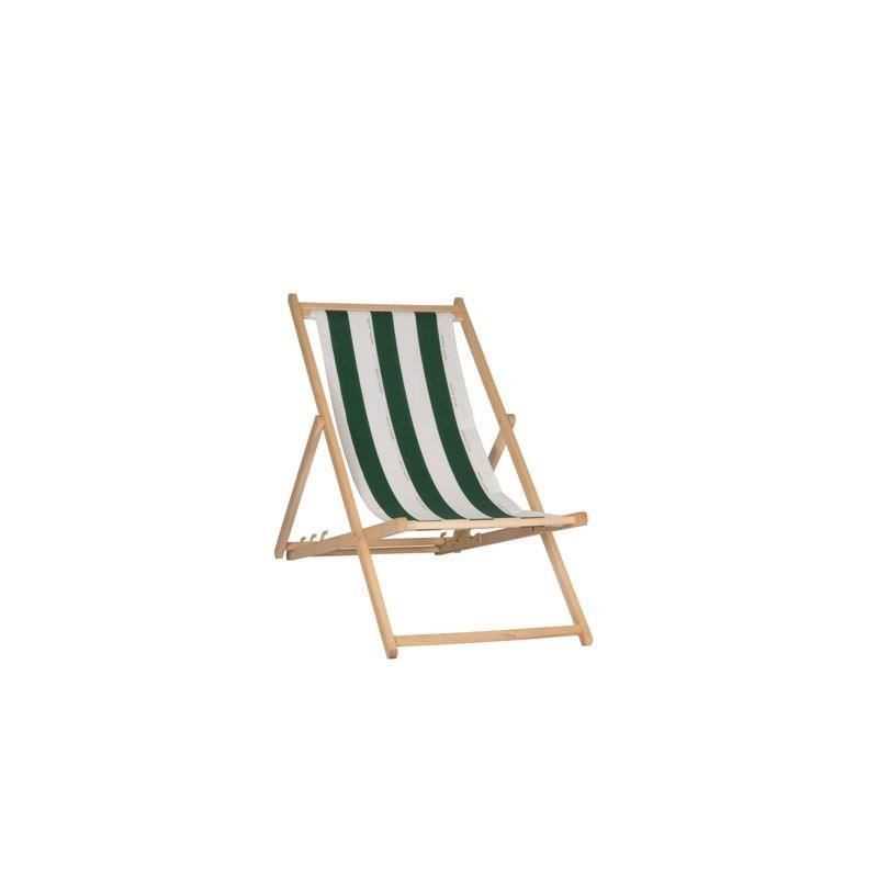 Privatgarten Liegestuhl Cancale - Feste Leinwand - Grün