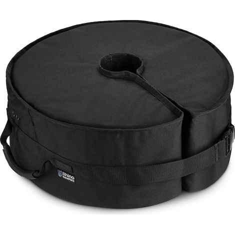 Runder Sonnenschirmständer, Seitliche Öffnung, 45 Cm. Kompatibel Mit Allen Seitlich Zu Öffnenden Sonnenschirmständern Und Allen Outdoor-sonnenschirmständern. Einfache Montage (schwarz).