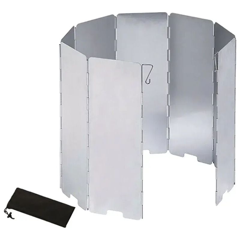 Robuster Windschutz Aus Aluminiumlegierung Für Gaskocher Mit 9 Brennern, Für Grills Und Andere Tragbare Kochgeräte.