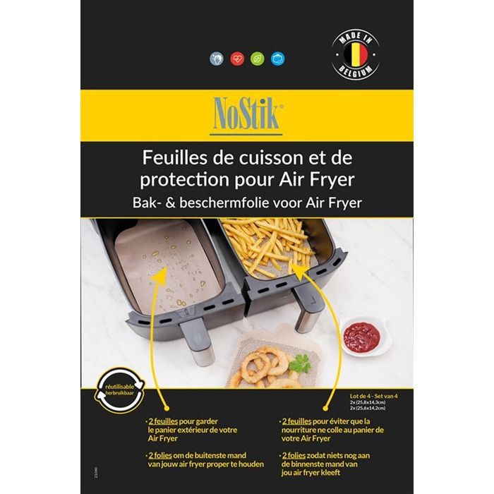 Zubehör Fritteuse Nostik Rechteckige Koch- Und Schutzblätter Für Air Fryer