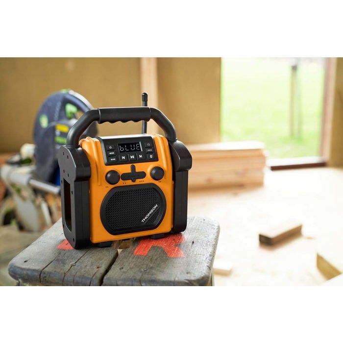 Radio Und Baustellenlautsprecher - Thomson - Bluetooth - 30 Watt - Spritzwassergeschützt - Aux In