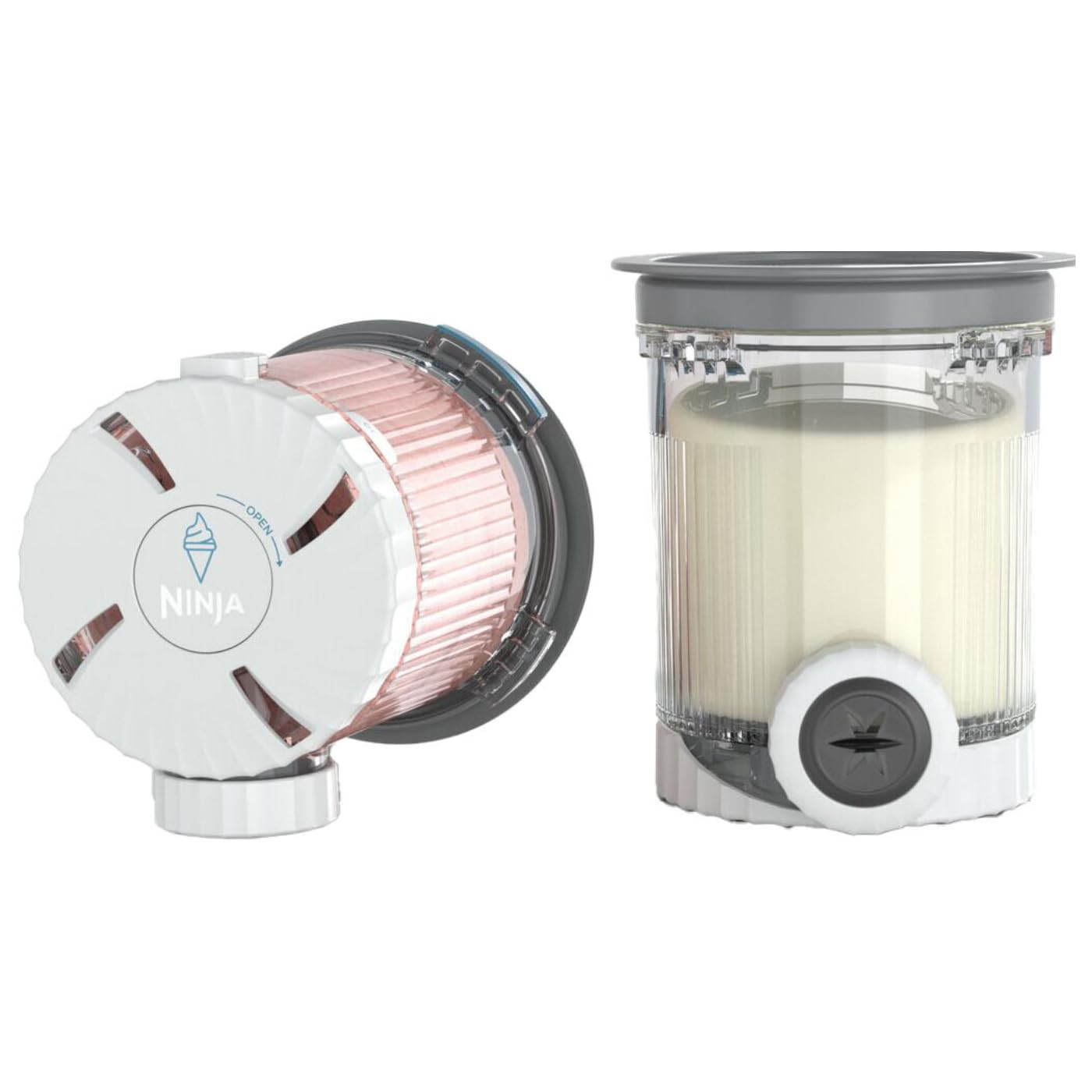 Ninja Swirl By Creami Set Mit 2 Eisbehältern Mit Deckeln Und Ausgießern Xsk7pntld2euk 480 Ml - Kompatibel Mit Nc701eu